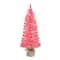 4ft. Pre-Lit Pink Artificial Tree in Burlap Sac, Clear Lights
